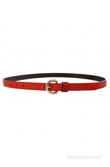 Hidesign Akiko Red Leather Ladies Belt Hidesign Akiko Red Leather Ladies Belt